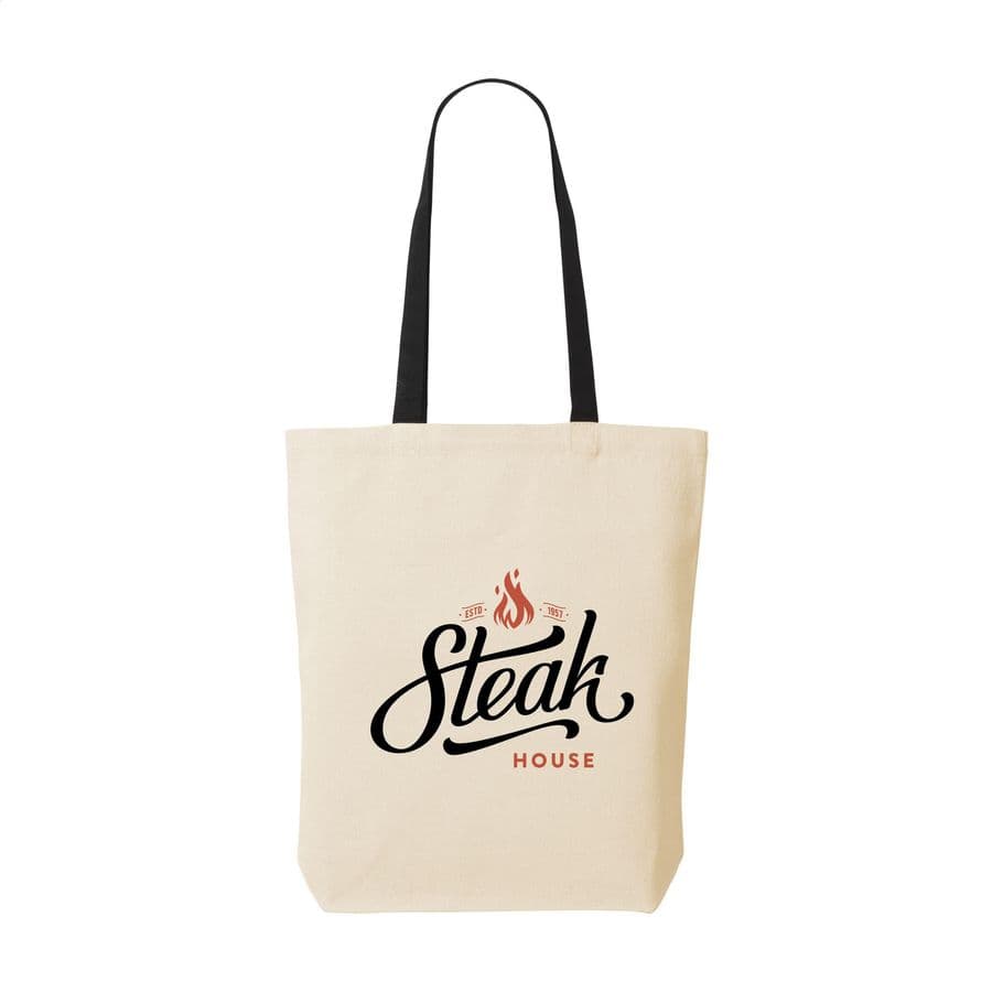 Canvas Shoppy Colour (220 g/m²) bag Svart