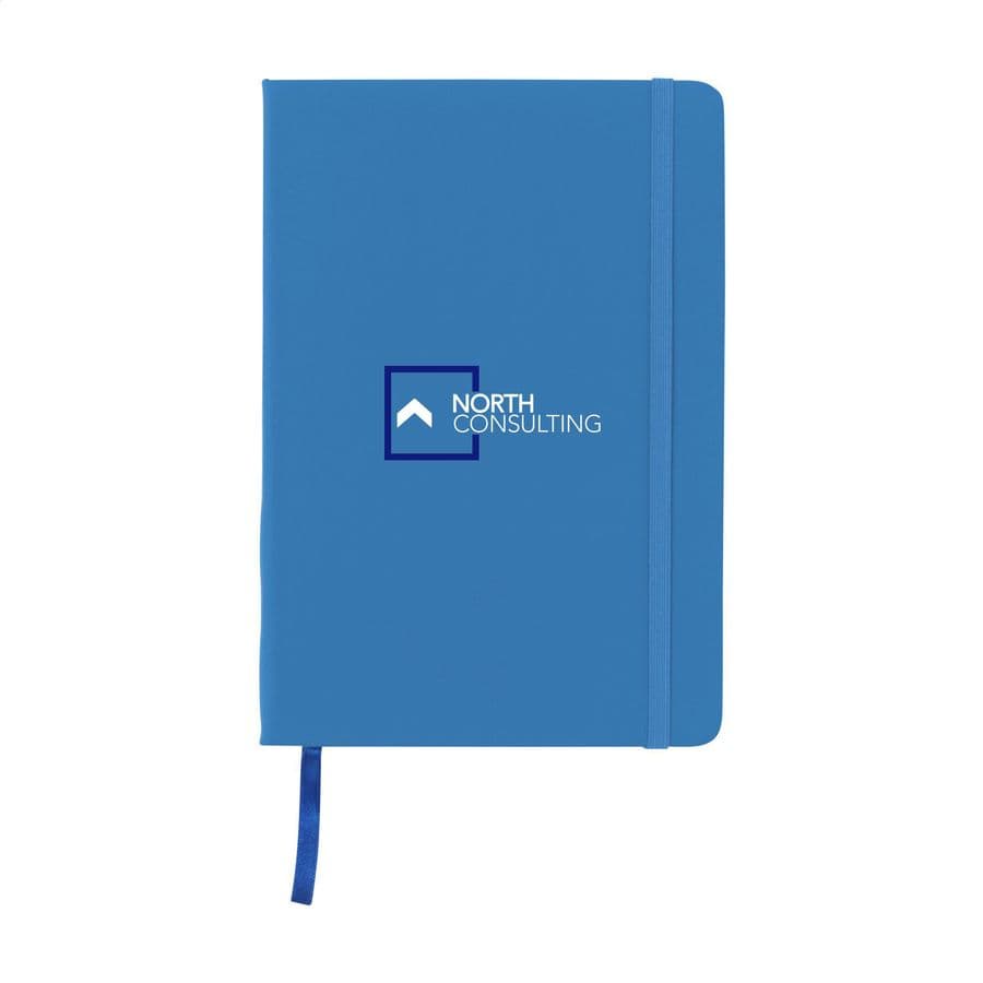 BudgetNote A5 Lines Paper Notebook Ljusblå