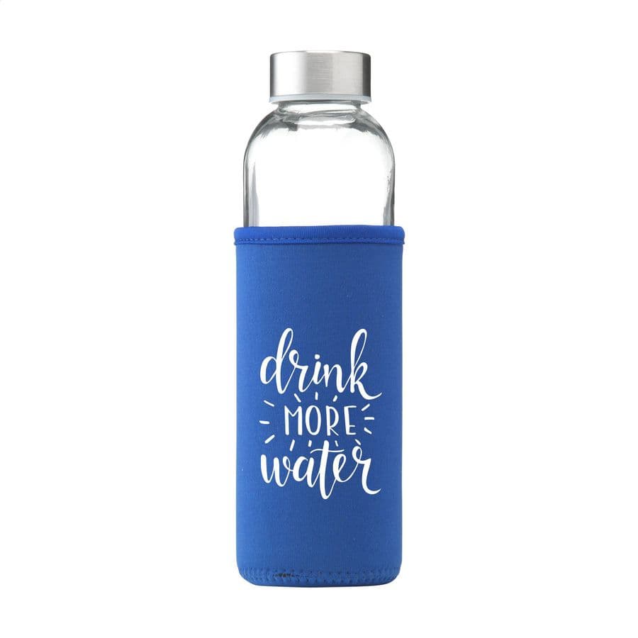 Senga Glass 500 ml drinking bottle Kungligt blått