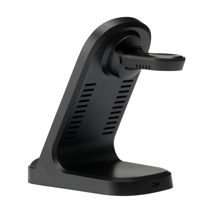 Triple-Up RCS Recycled ABS Wireless Charger Stand