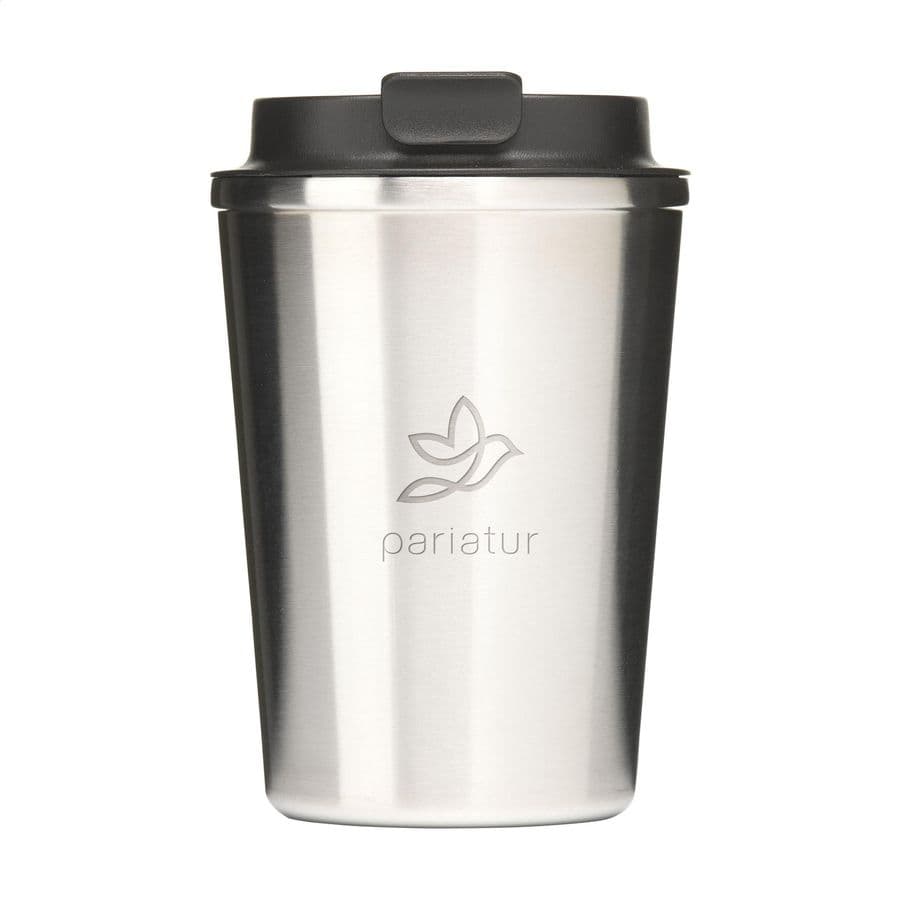 Kaffi RCS Recycled Coffee Mug 300 ml thermo cup Silver