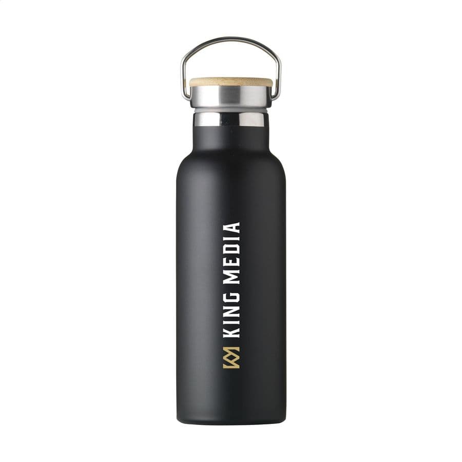 Nordvik RCS Recycled Steel 500 ml drinking bottle Svart