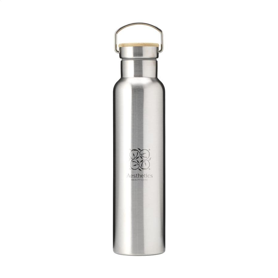 Nordvik RCS Recycled Steel 750 ml drinking bottle Silver