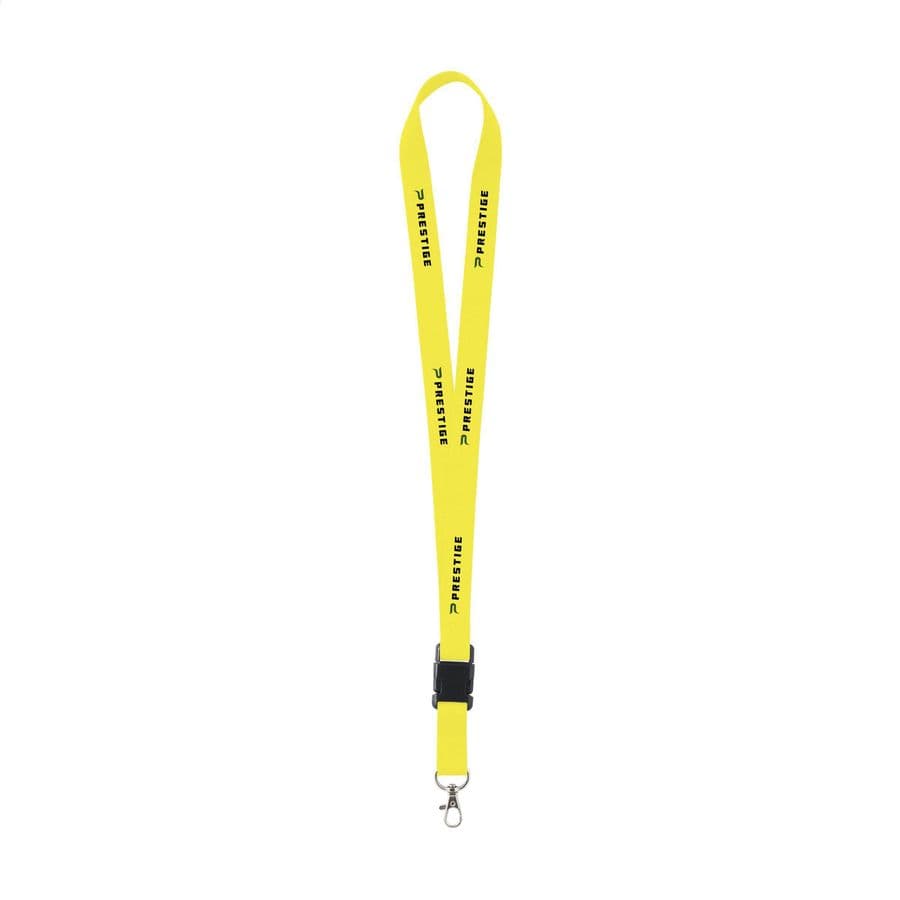 KeyCord 2 cm lanyard Fluorescerande gult