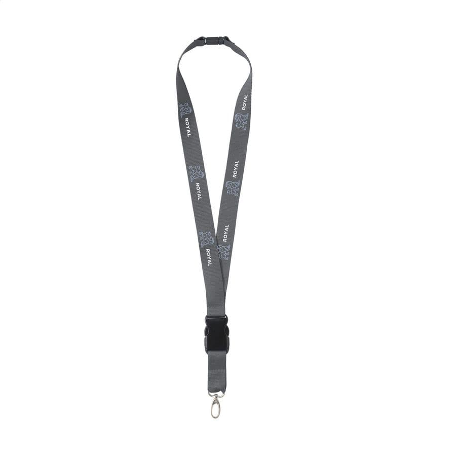KeyCordSafety 2.4 cm lanyard Grå