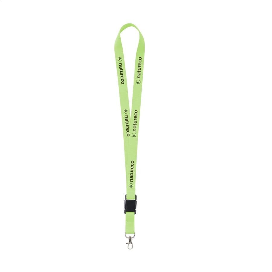 KeyCord 2 cm lanyard Fluorescerande grön