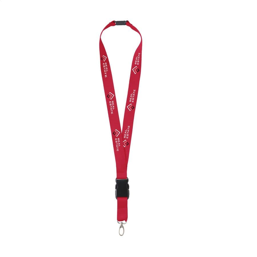 KeyCordSafety 2.4 cm lanyard Röd