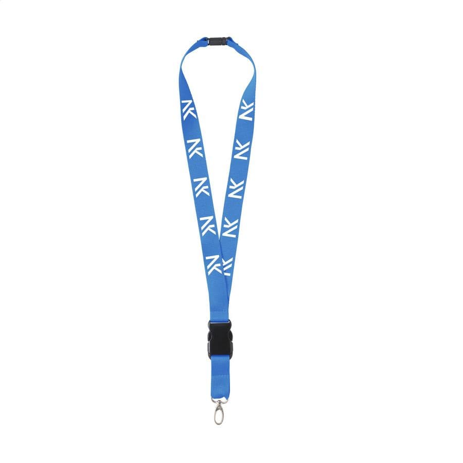KeyCordSafety 2.4 cm lanyard Ljusblå