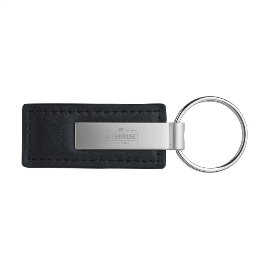 LeatherKey keyring Svart