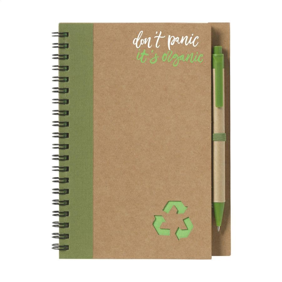 Recycle Note-L Paper notebook Grön