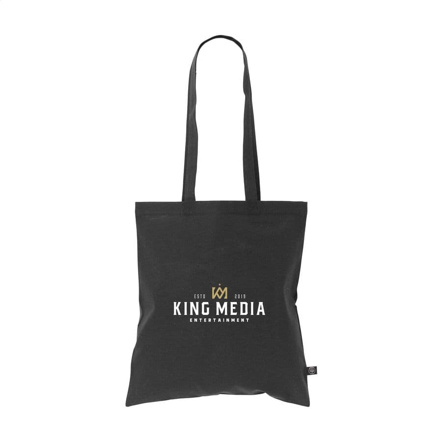 Shoppy Colour Bag GRS Recycled Cotton (150 g/m²) Svart