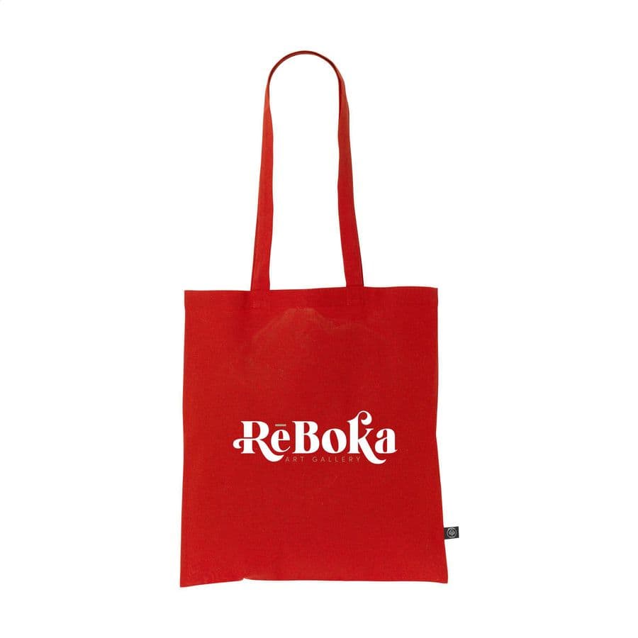 Shoppy Colour Bag GRS Recycled Cotton (150 g/m²) Röd