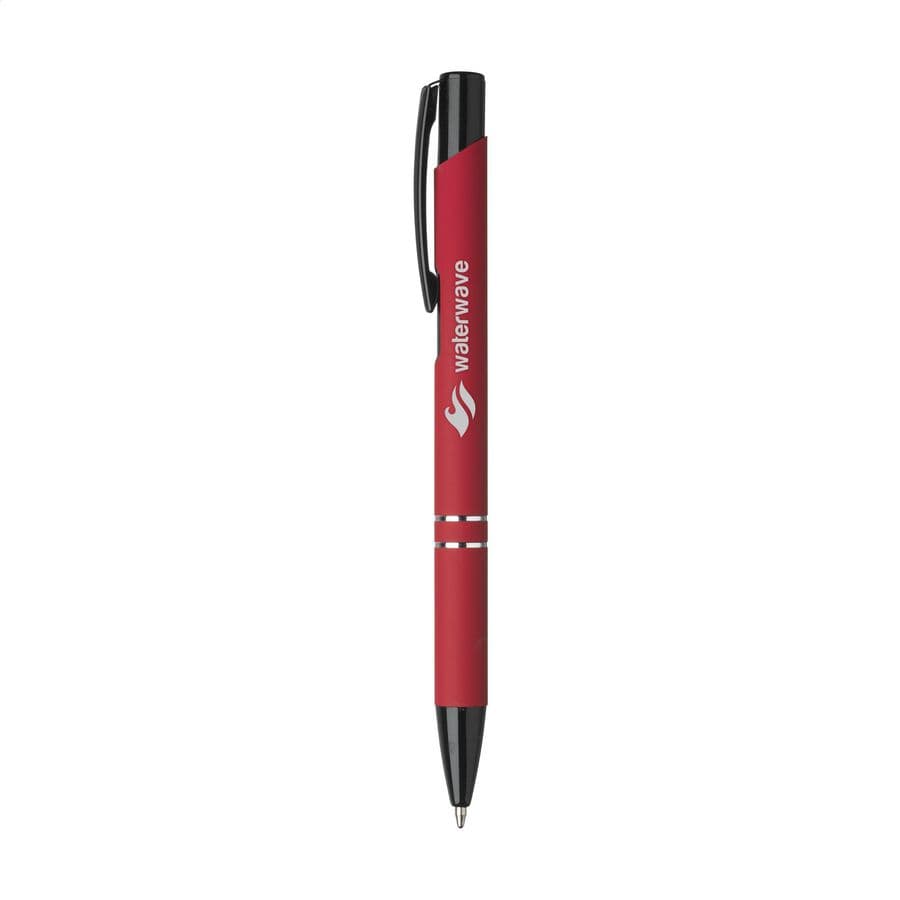 Ebony Rubberised pen Röd