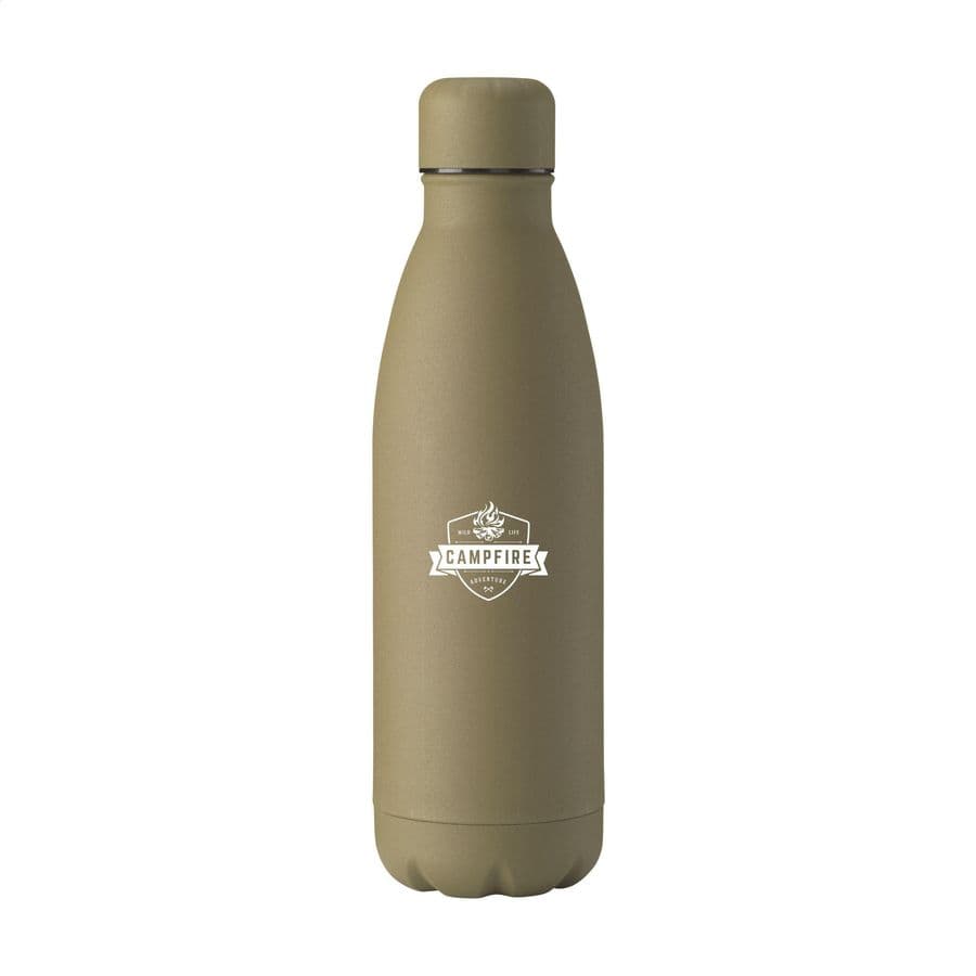 Topflask Premium RCS Recycled Steel 500 ml Brun
