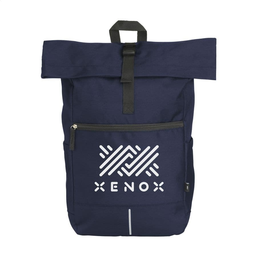 Nolan Recycled RPET backpack Mörkblå