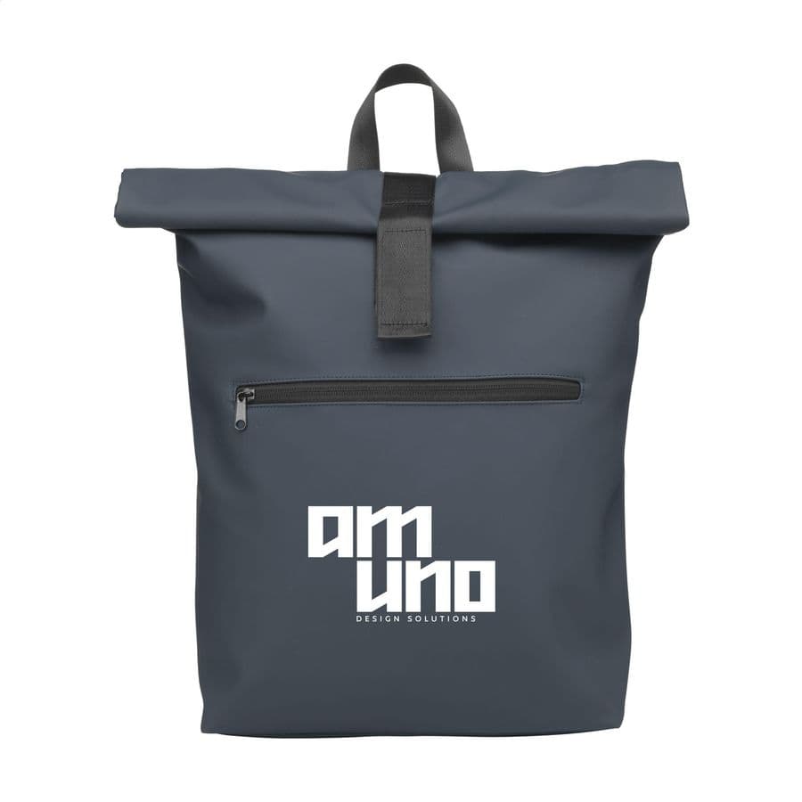 Lennon RCS Recycled Roll-Top Backpack Marinblå