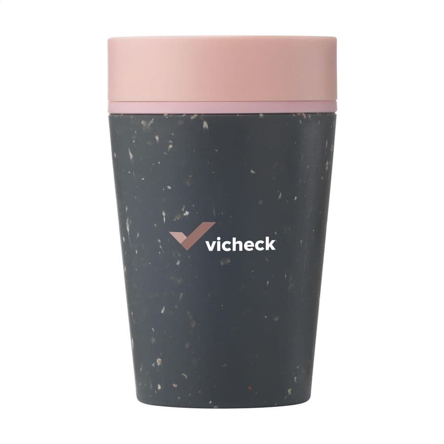 Circular&Co Recycled Coffee Cup 227 ml Svart/rosa