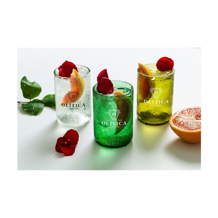 Rebottled® Tumbler 2-pack drinking glasses Olivgrön