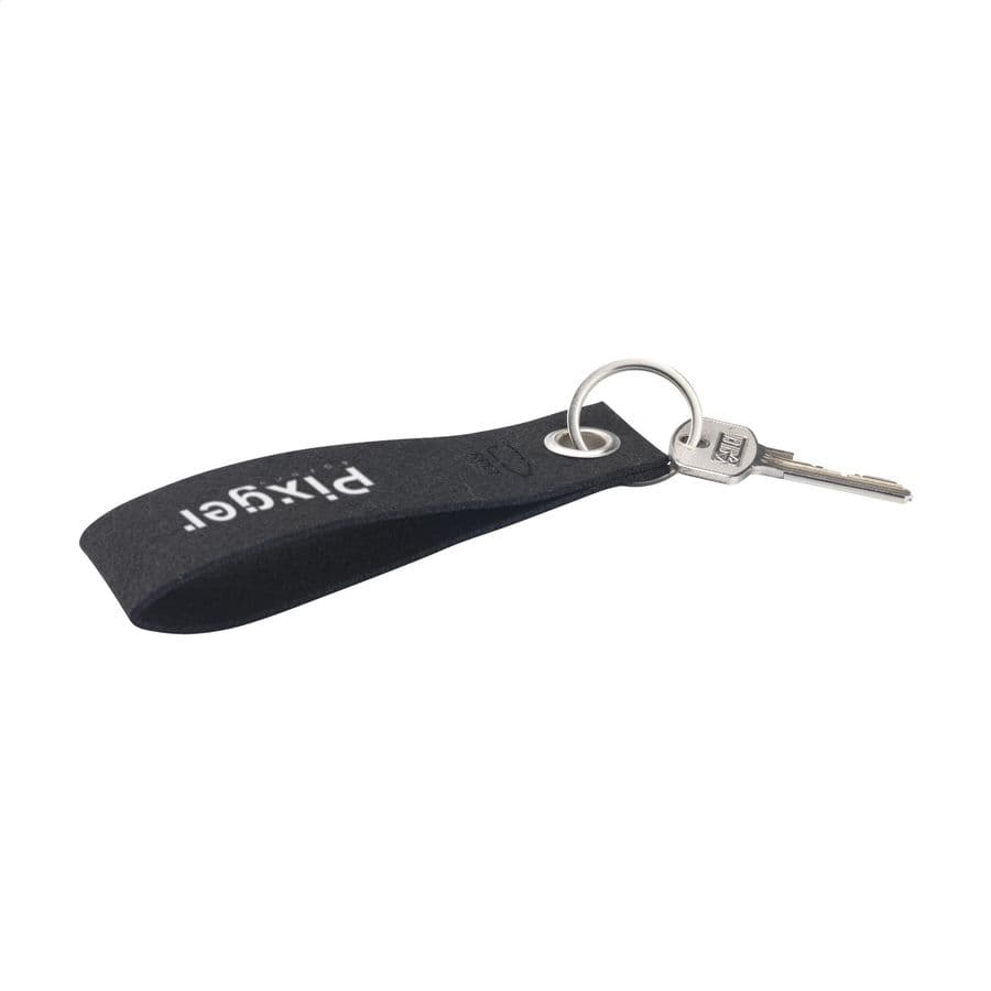 GRS RPET Felt Keyring Svart