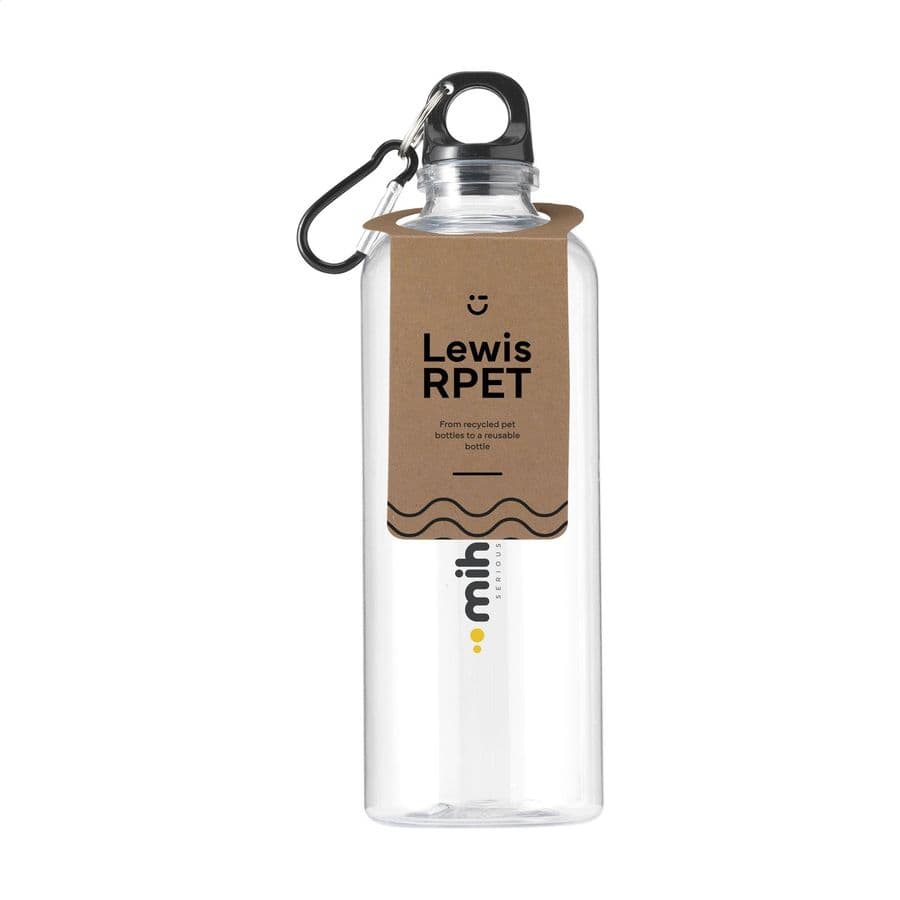Lewis RPET Bottle 630 ml water bottle Transparent
