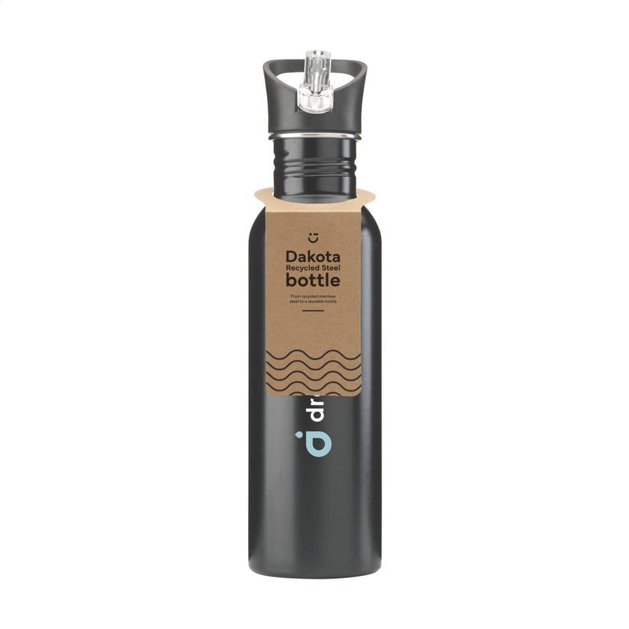 Dakota RCS Recycled Steel Bottle 750 ml Svart