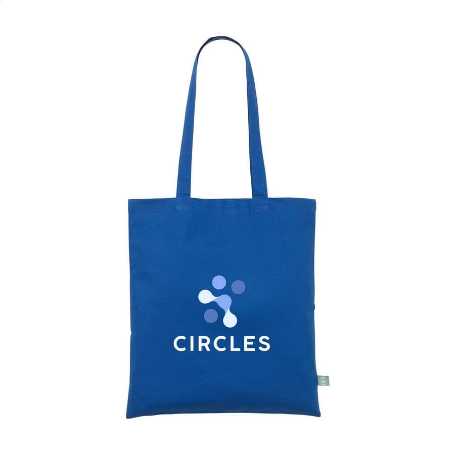 Organic Cotton Shopper Colour (140 g/m²) bag Blå