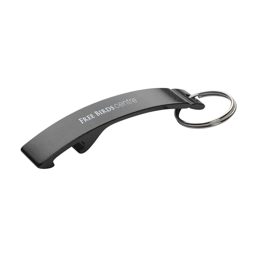 Alu Opener keyring Svart