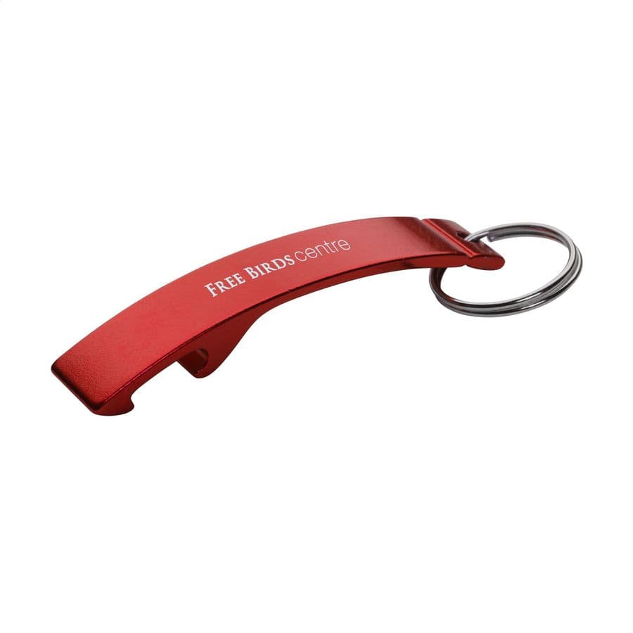 Alu Opener keyring Röd