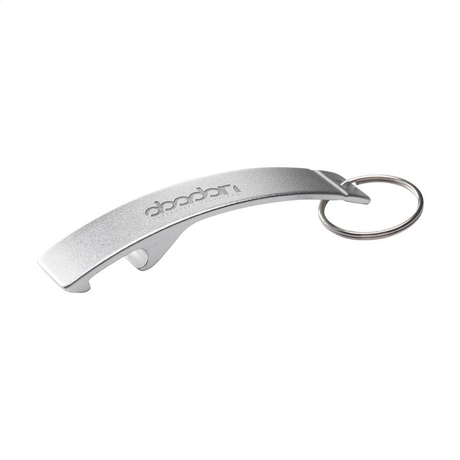 Alu Opener GRS Recycled keyring Silver