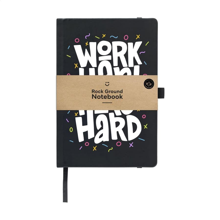 Rock Ground Paper Notebook A5 Svart