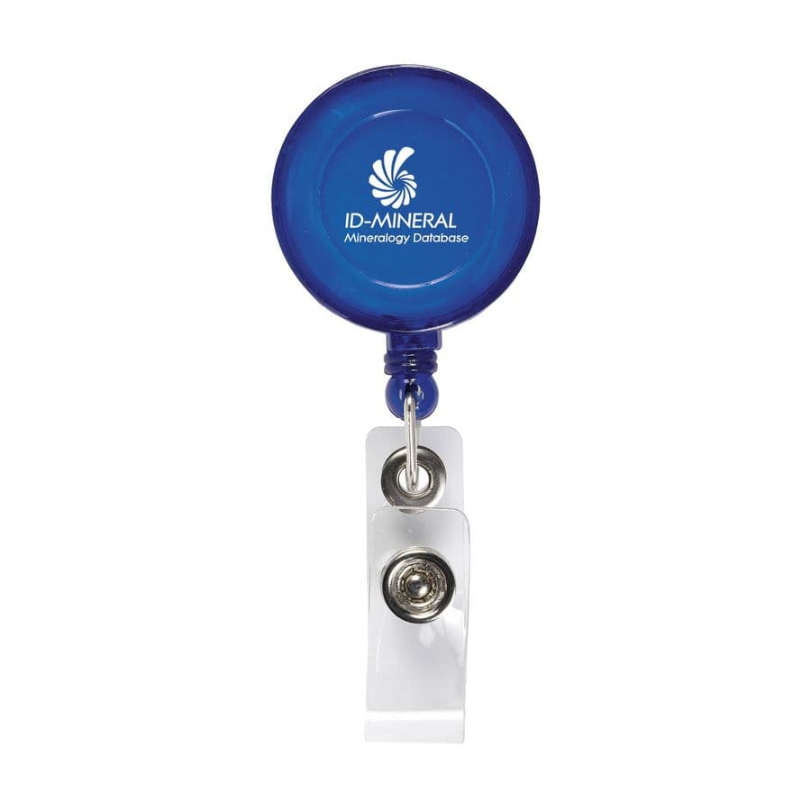 BadgeClip badge holder Transparent blå