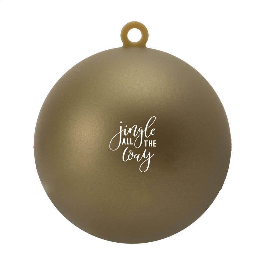 Christmas Bauble Ø 7 cm Recycled PP - Made in Europe Guld