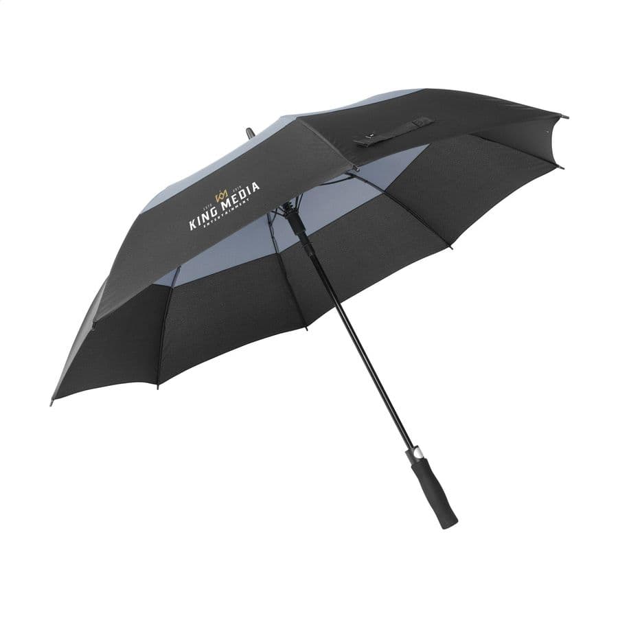 Morrison RPET umbrella 27 inch Grå/svart