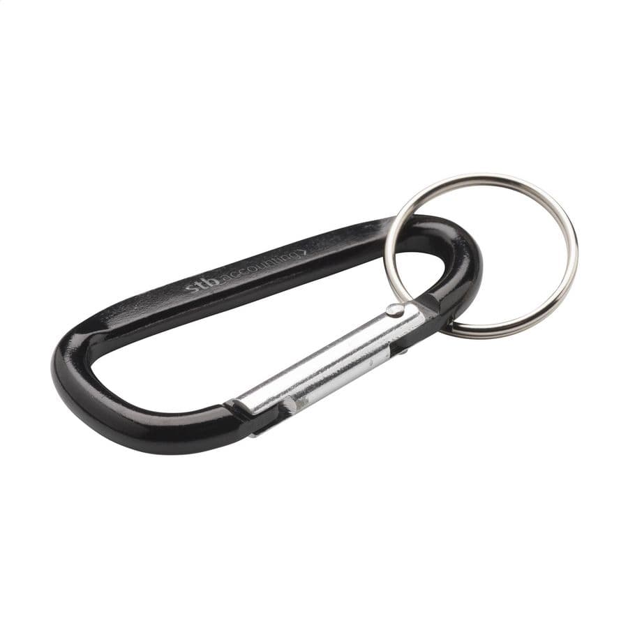 Carabiner GRS Recycled Alu Svart