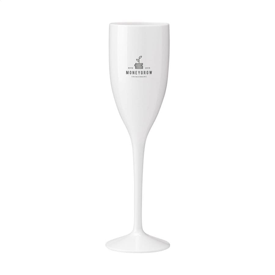 Lunaire Reusable Plastic Champagne Glass 150 ml Vit