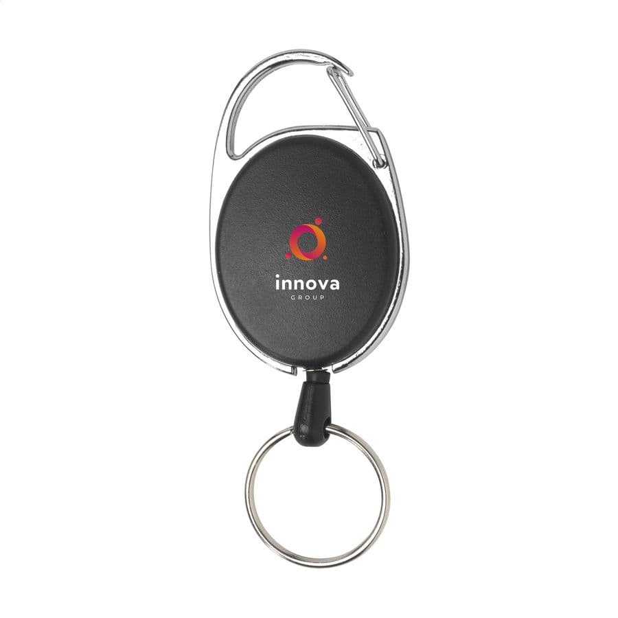 Aspen RollerClip Keychain Svart