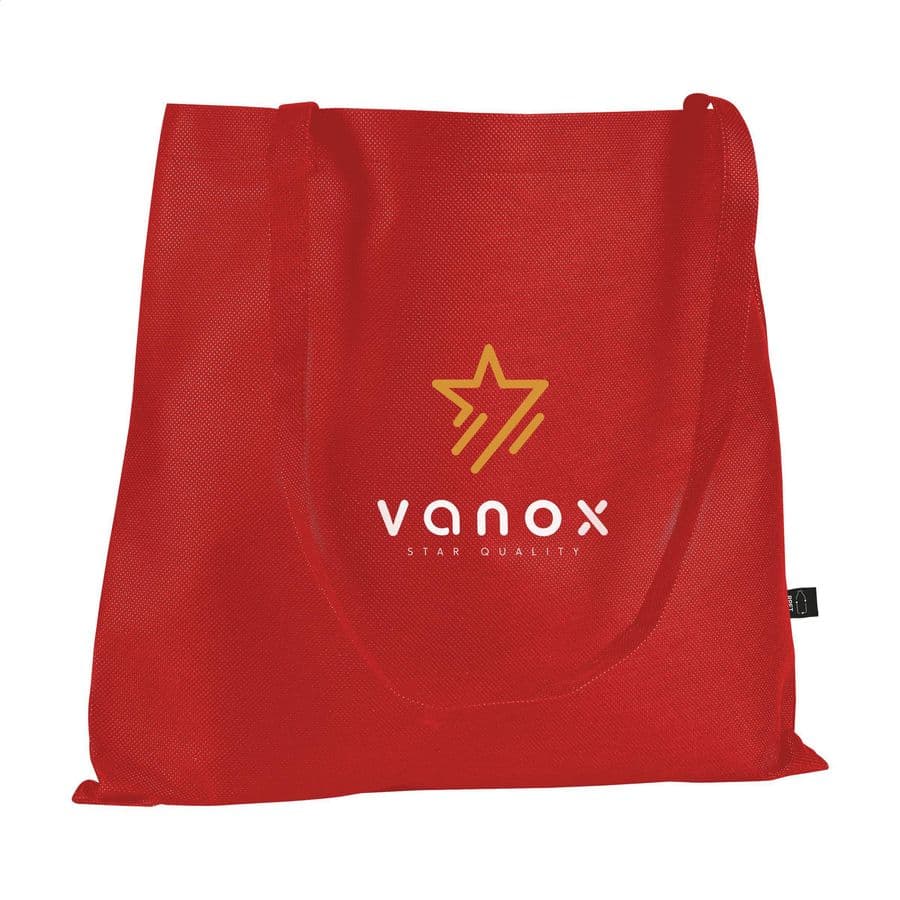 Shopper GRS RPET (80 g/m²) shopping bag Röd