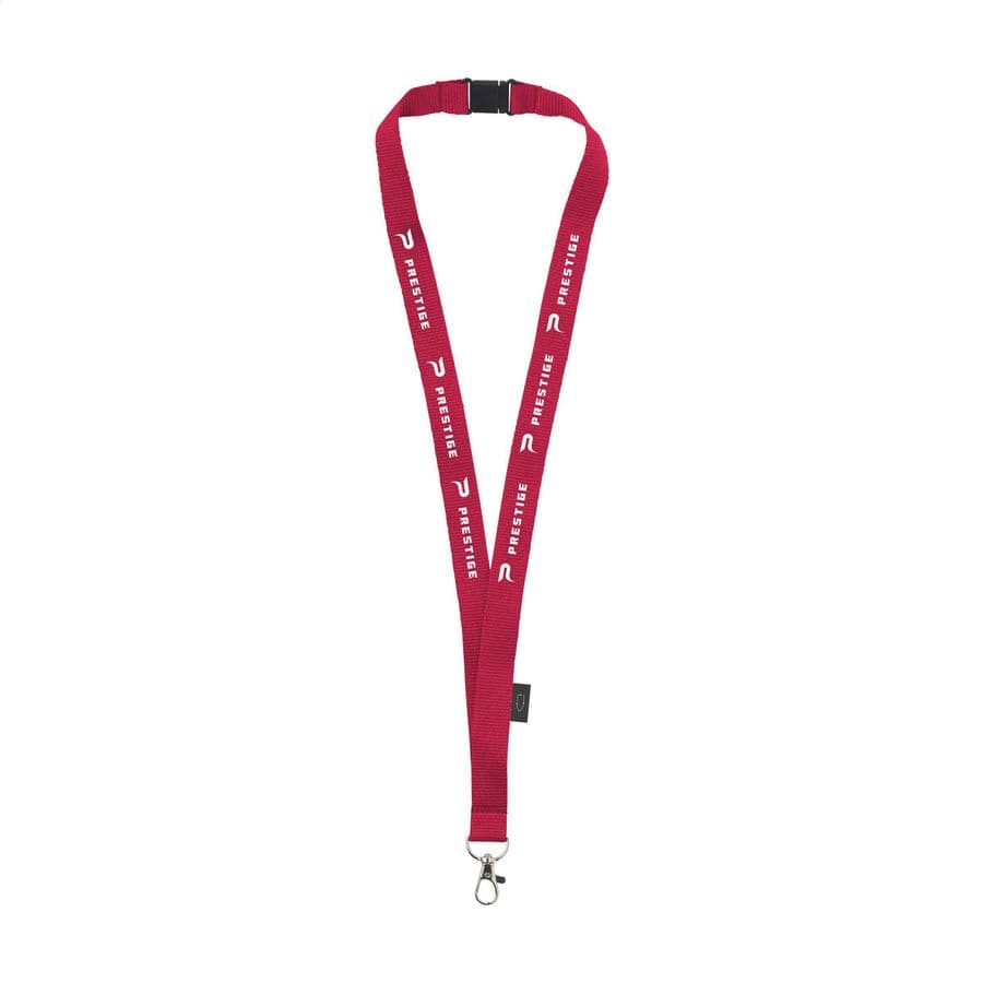 Lanyard Safety RPET 2 cm Röd