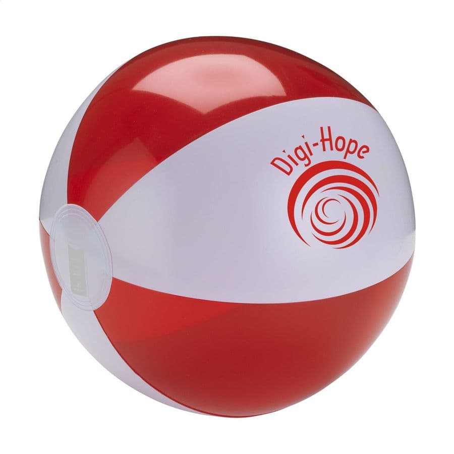 BeachBall Ø 24 cm Vit/röd