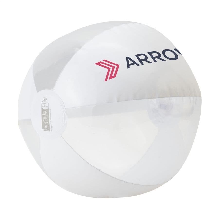 BeachBall Ø 24 cm Vit/transparent