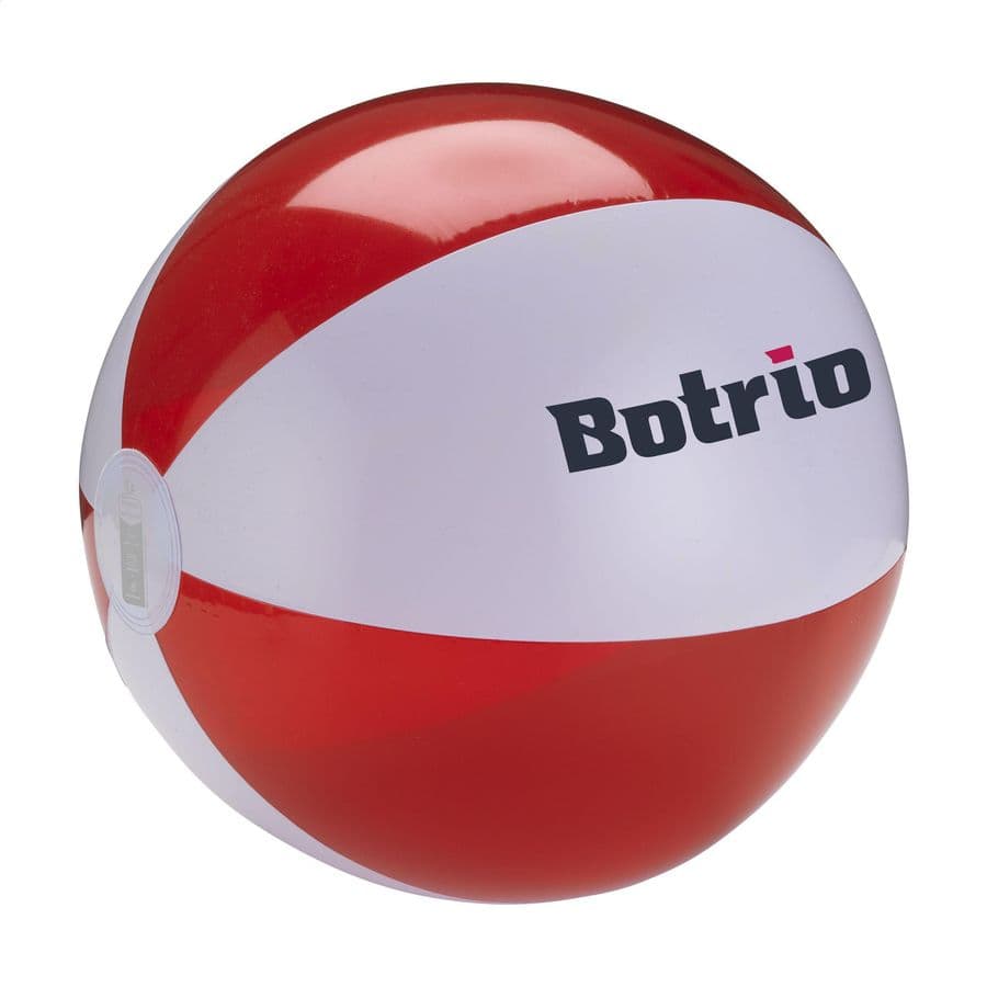 BeachBall Ø 30 cm Vit/röd