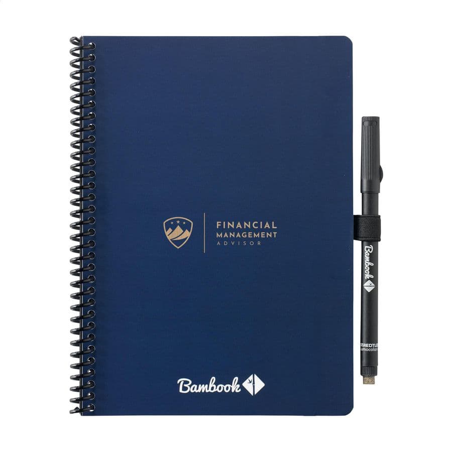 Bambook Classic Original Dot Grid Paper Notebook A5 Marinblå