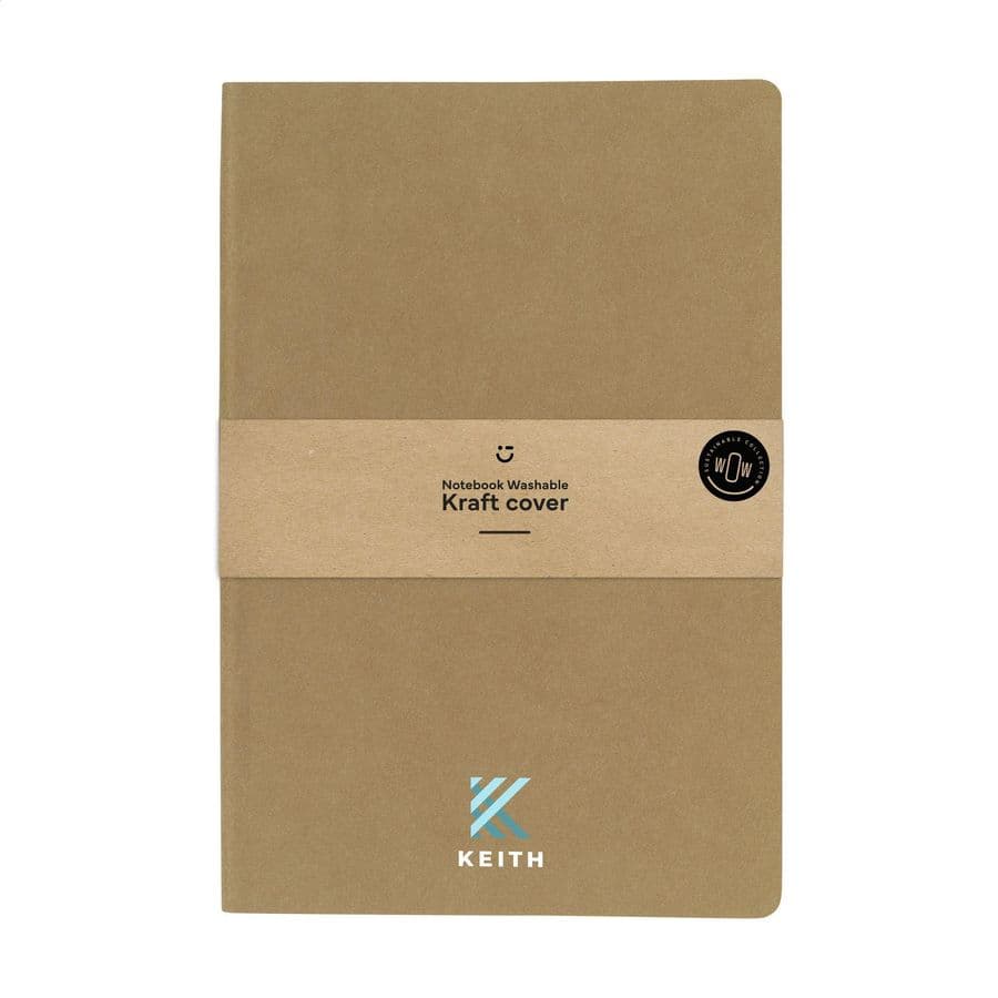 Paper Notebook GRS Washable Kraft Cover A5 Naturell