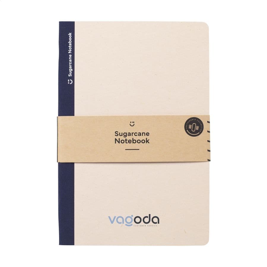 Sugarcane Paper Notebook A5 Blå