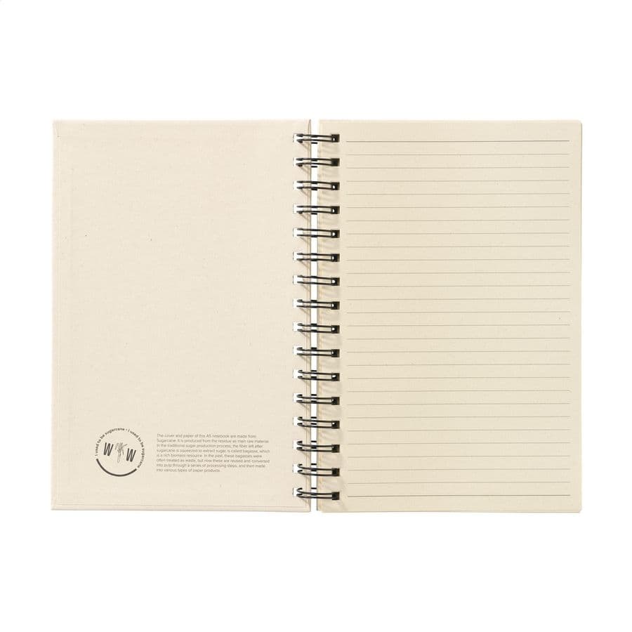 Sugarcane Bagasse Spiral Paper Notebook A5