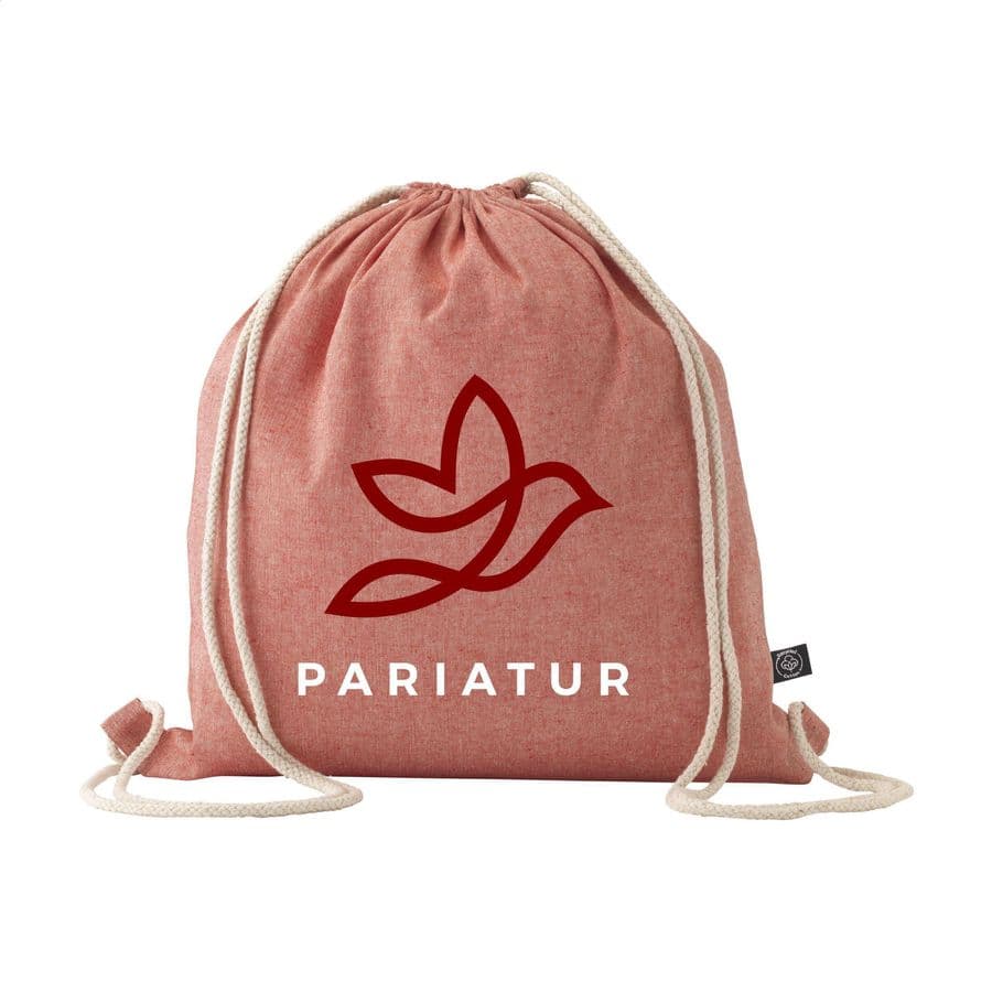 GRS Recycled Cotton PromoBag (180 g/m²) backpack Röd