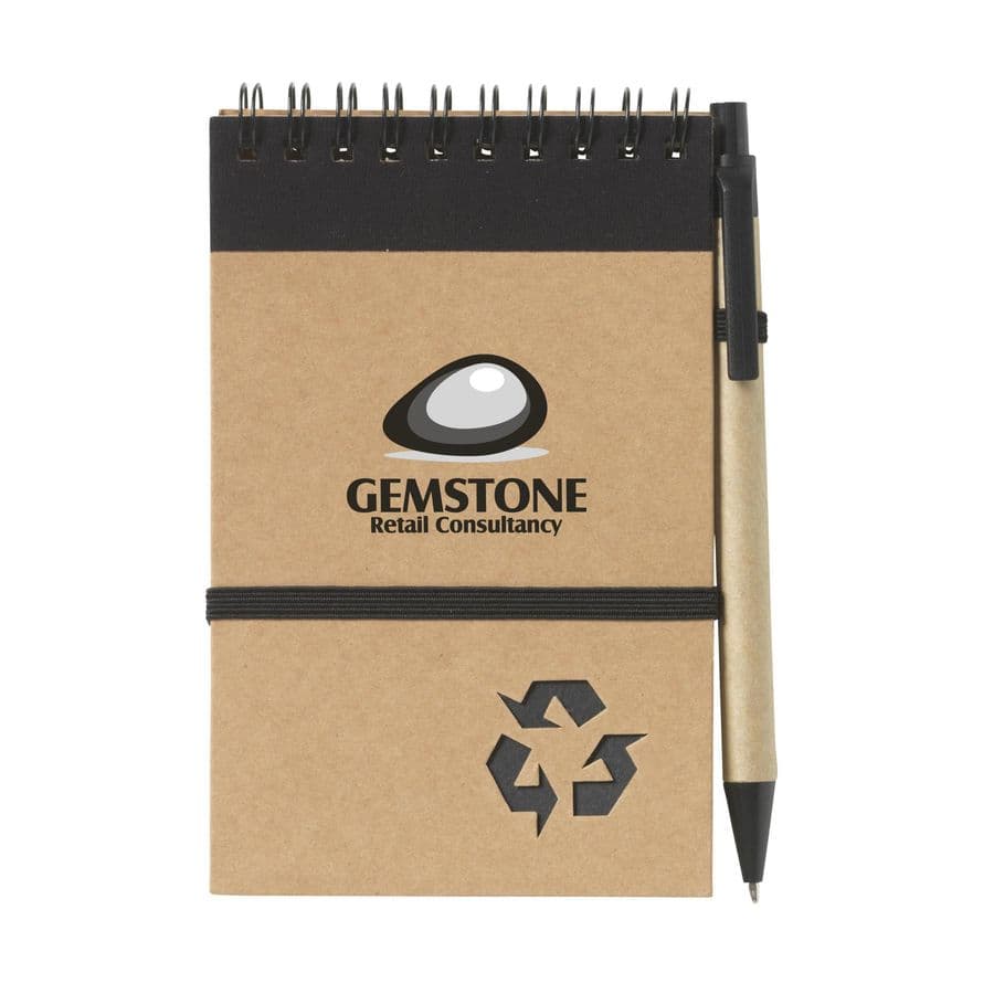 RecycleNote-M Paper notebook Svart