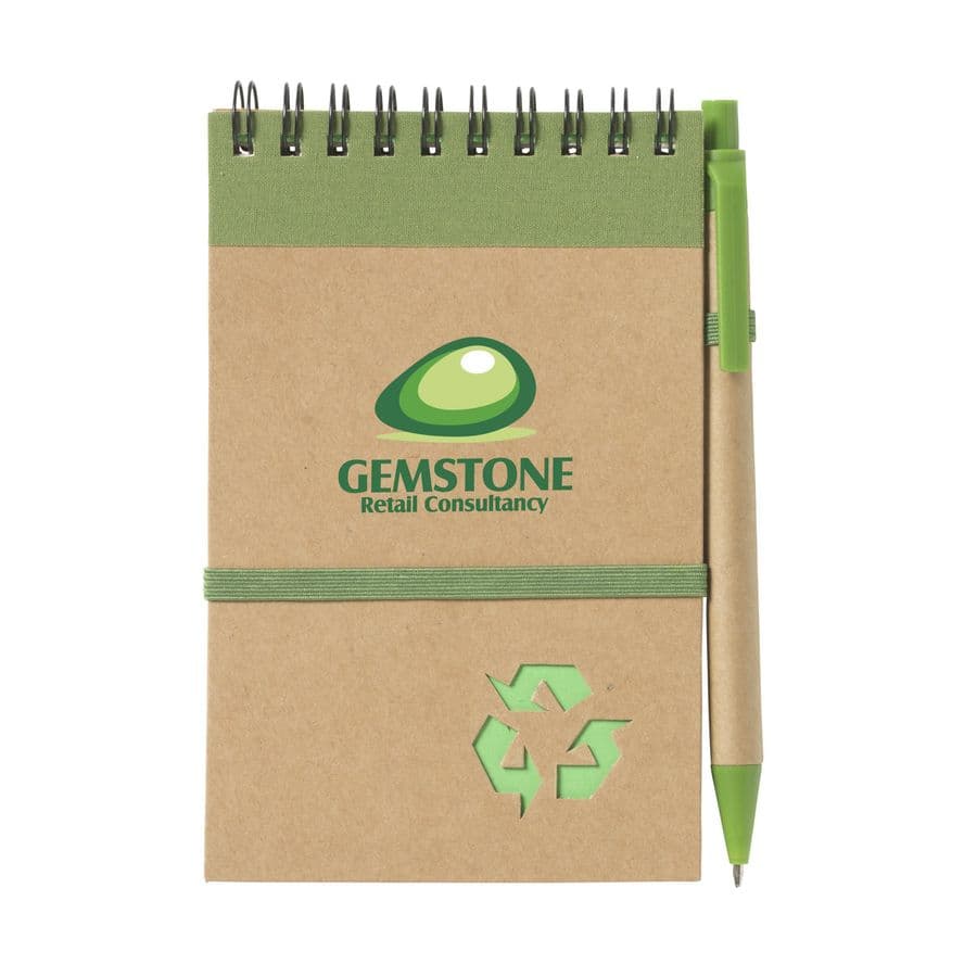 RecycleNote-M Paper notebook Grön