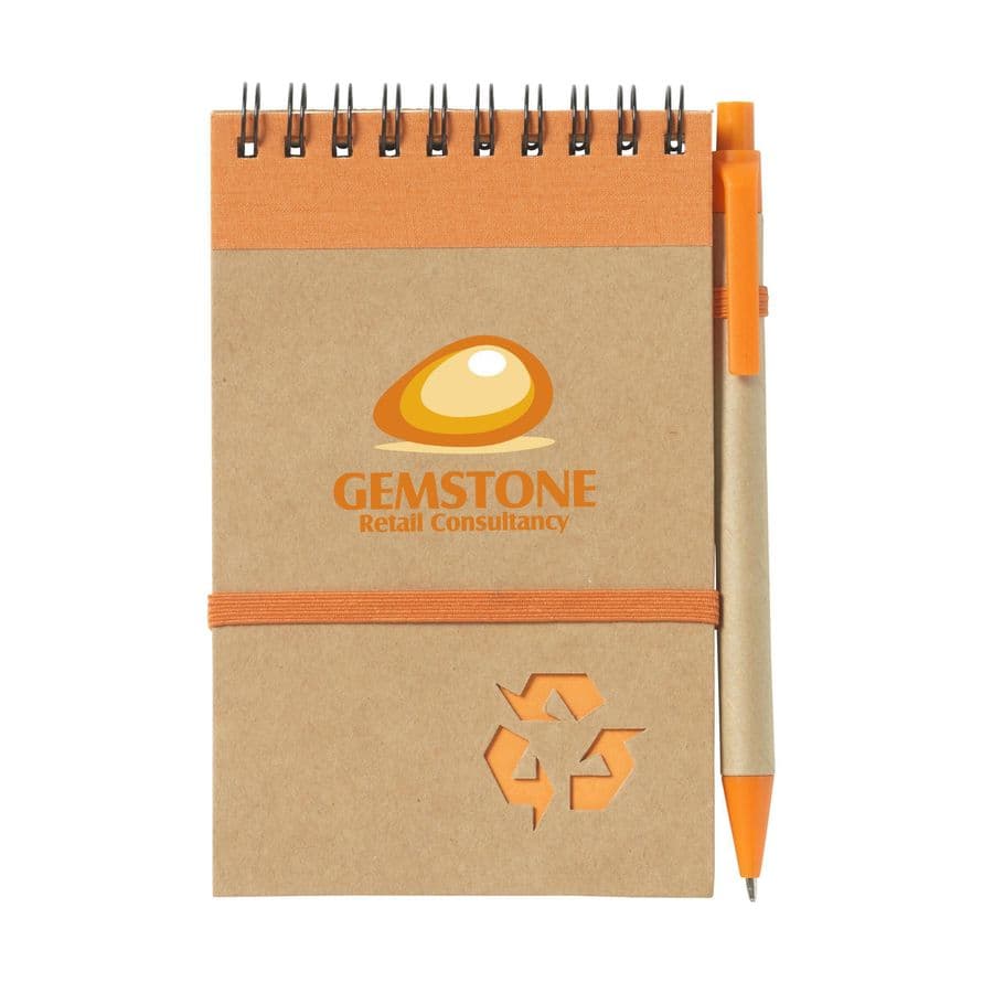 RecycleNote-M Paper notebook Orange