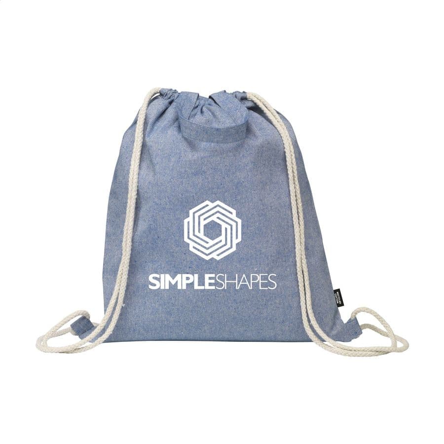 GRS Recycled Cotton PromoBag Plus (180 g/m²) backpack Blå